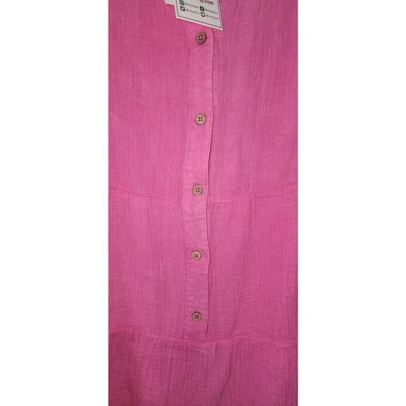 New In button front pink dress - Picture 6 of 8